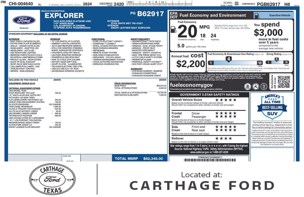 2023 Ford Explorer Platinum