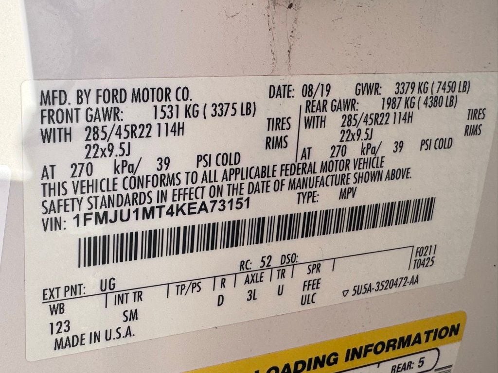 2019 Ford Expedition Platinum