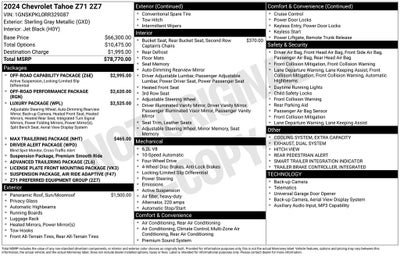 2024 Chevrolet Tahoe Z71