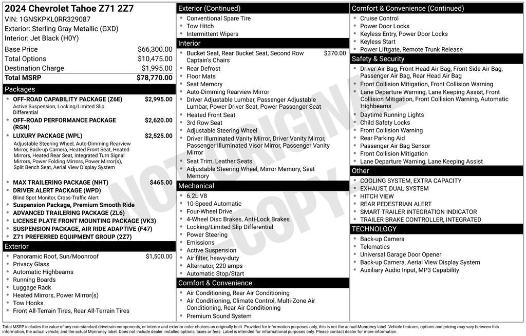 2024 Chevrolet Tahoe Z71