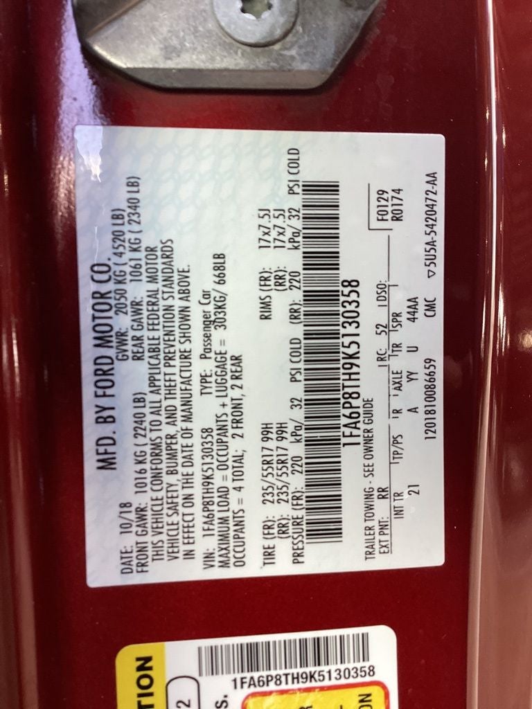 2019 Ford Mustang EcoBoost