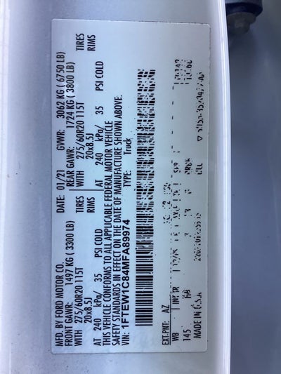 2021 Ford F-150 Lariat