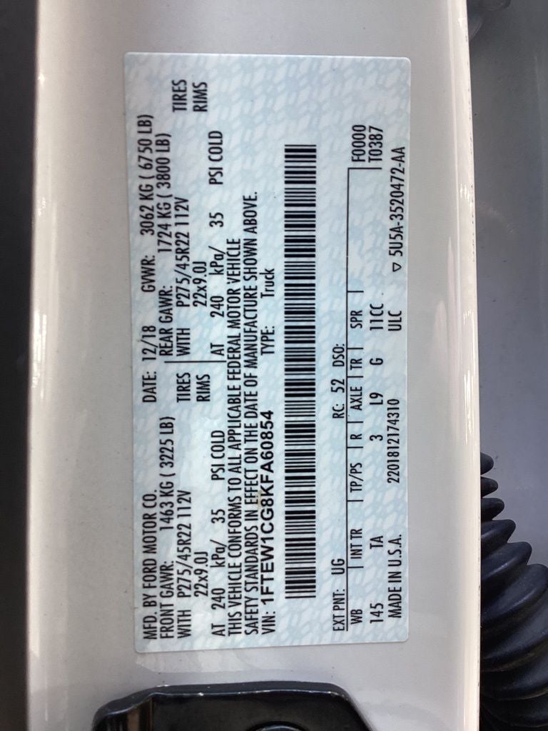 2019 Ford F-150 Limited