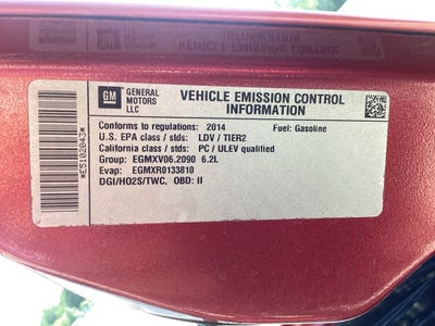 2014 Chevrolet Corvette Stingray Z51 3LT