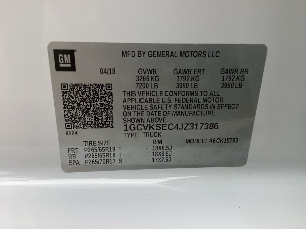 2018 Chevrolet Silverado 1500 LTZ 1LZ