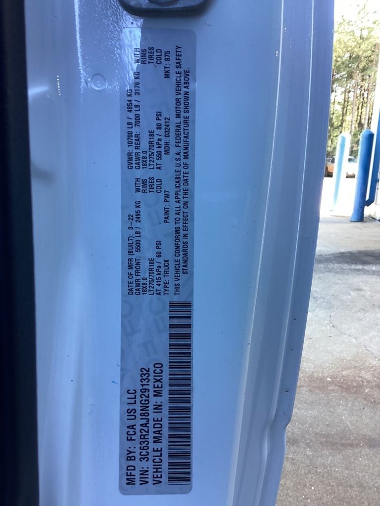 2022 RAM 3500 Tradesman