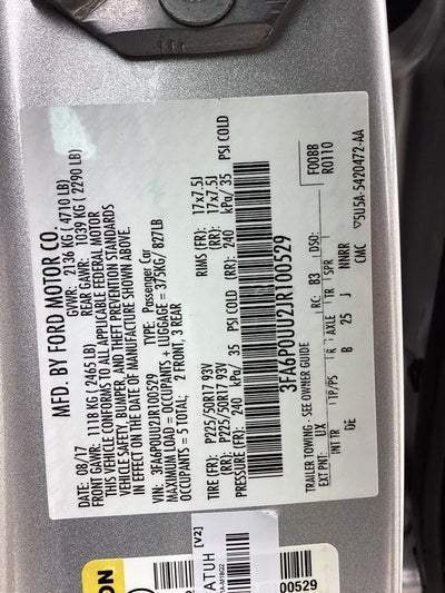 2018 Ford Fusion Hybrid S