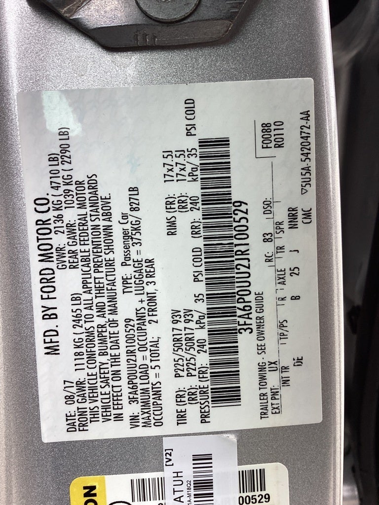 2018 Ford Fusion Hybrid S