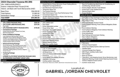 2024 Chevrolet Traverse RS