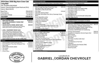 2024 RAM 3500 Big Horn