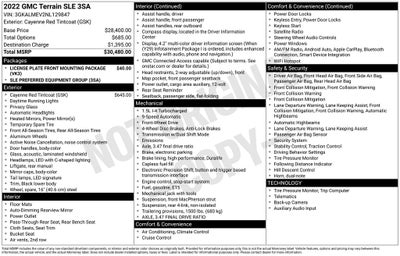 2022 GMC Terrain SLE