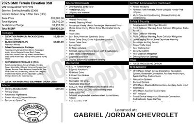2026 GMC Terrain Elevation