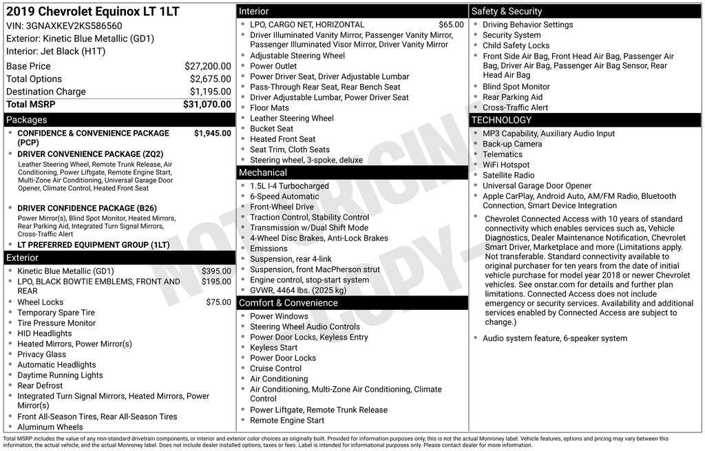 2019 Chevrolet Equinox LT