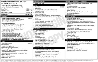 2026 Chevrolet Equinox RS