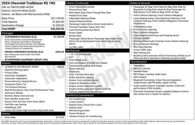 2024 Chevrolet TrailBlazer RS