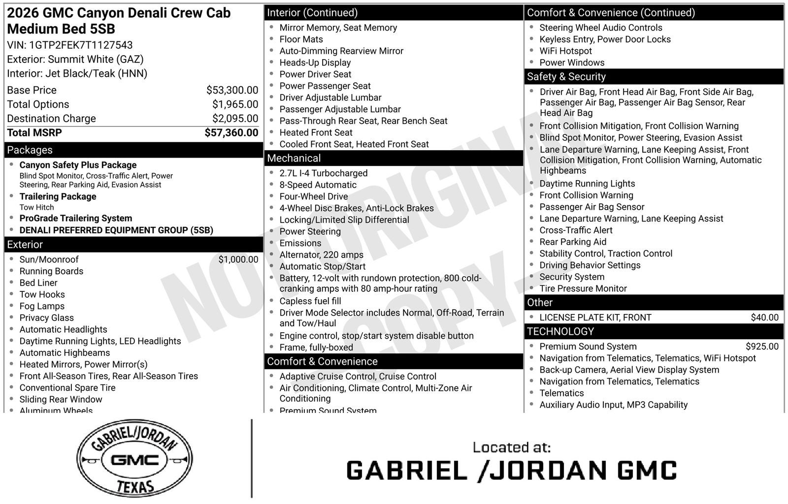 2026 GMC Canyon Denali