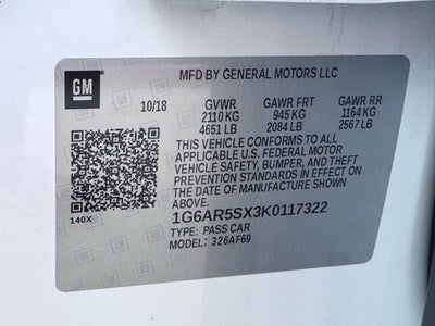 2019 Cadillac CTS 2.0L Turbo Luxury