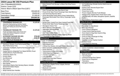 2024 Lexus RX 350 Premium Plus