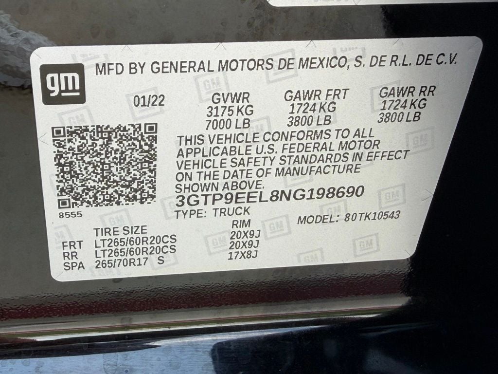 2022 GMC Sierra 1500 Limited AT4