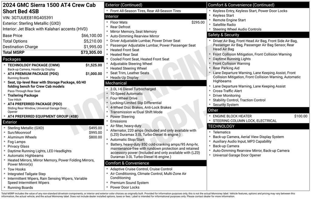 2024 GMC Sierra 1500 AT4