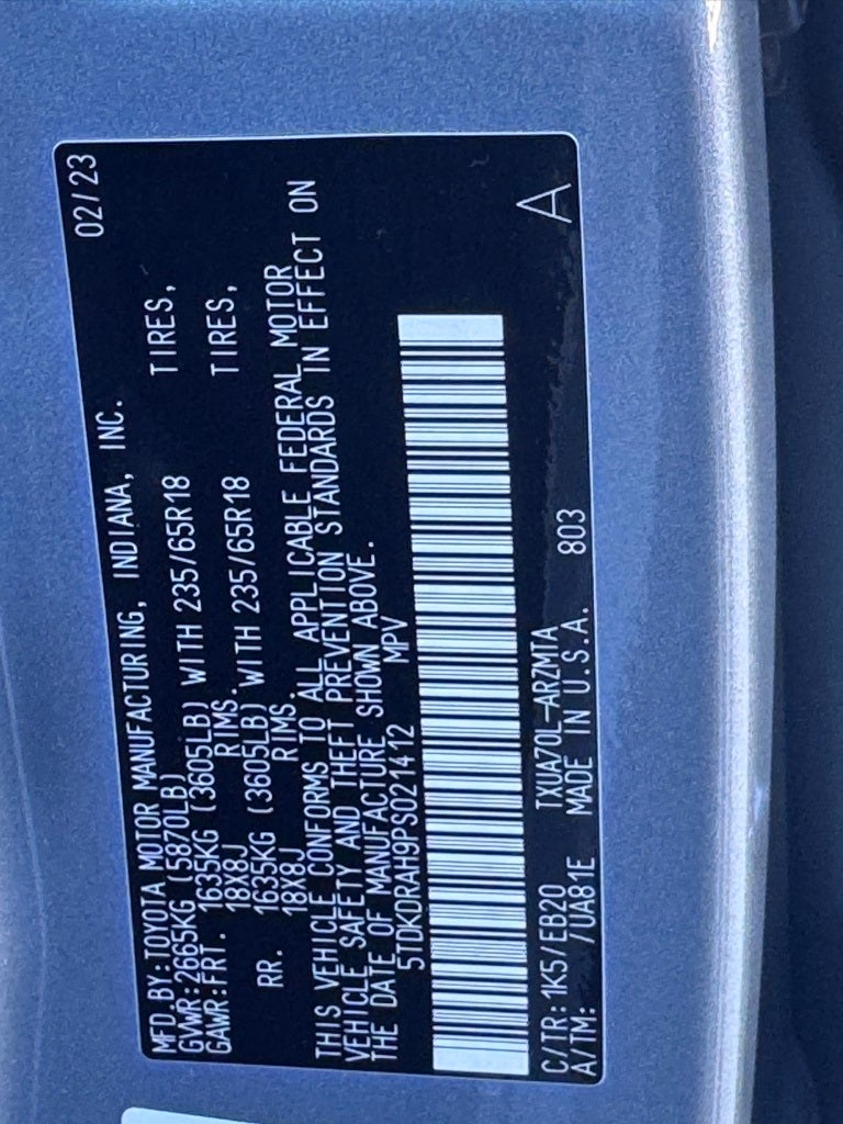 2023 Toyota Highlander L