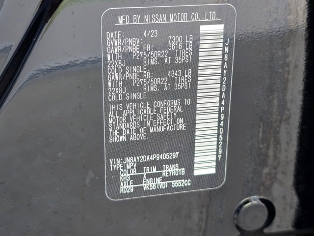 2023 Nissan Armada Platinum