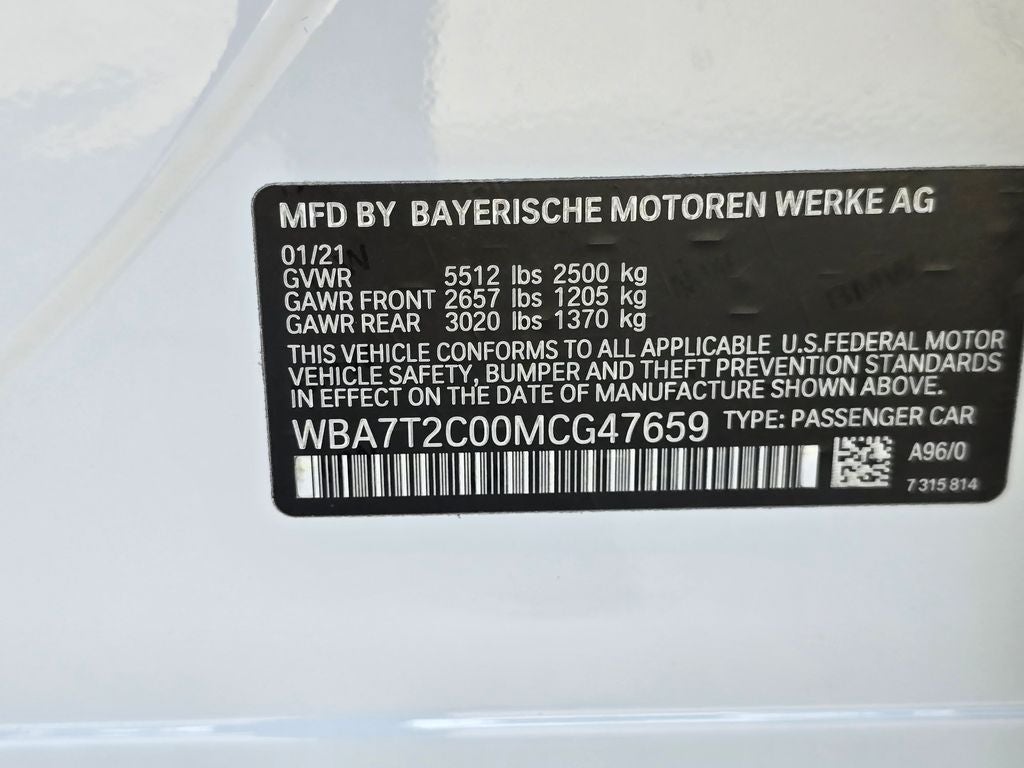 2021 BMW 7 Series 740i